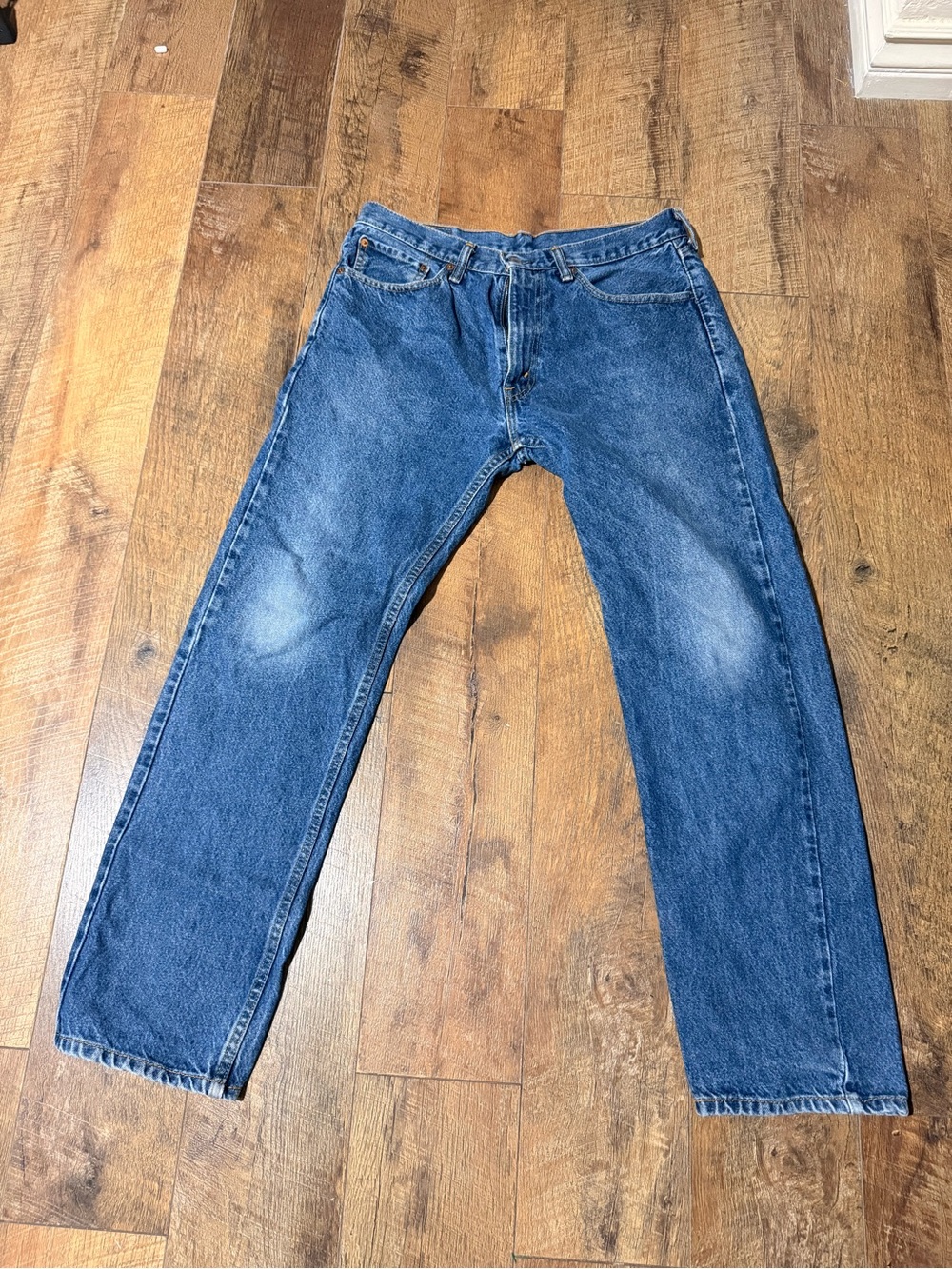 Levi's 505 Regular Fit‎ Jean for Men, Size 34 x 32 inch - Medium Stonewash